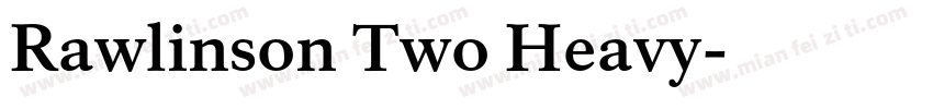 Rawlinson Two Heavy字体转换